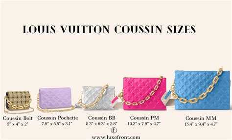 louis vuitton coussin sizes